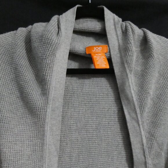 JOE FRESH | medium | Elegant Grey Waffle Knit Open Front Cardigan | NWOT - Picture 4 of 16